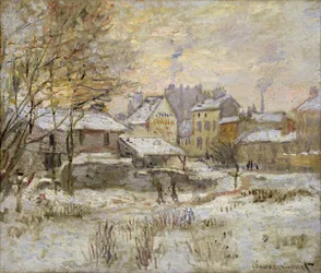 Sneeuweffect met ondergaande zon, 1875